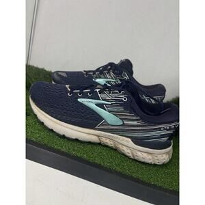 Brooks Adrenaline GTS 19 Running Shoes Women's Size 8.5 Navy Blue Turquoise